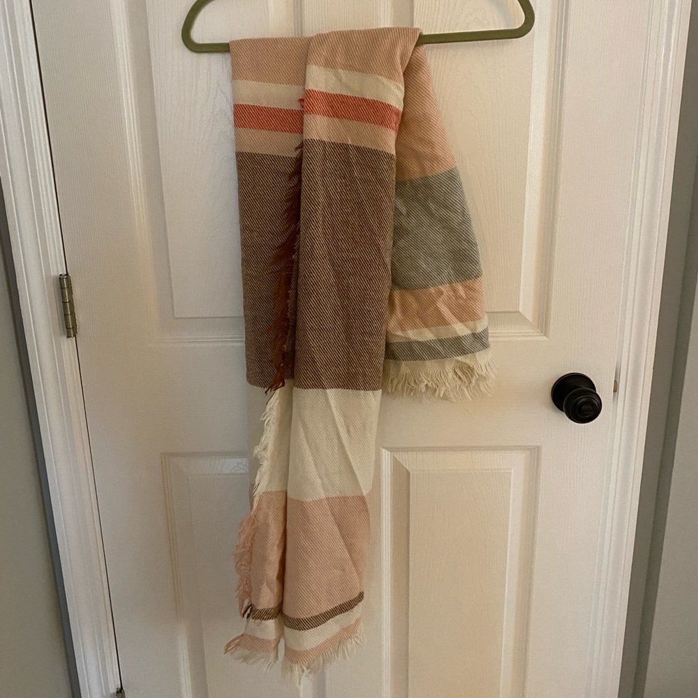 ANTHROPOLOGIE colorblock scarf/shawl